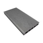 Charcoal decking grooved side