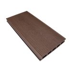Chocolate decking grooved side