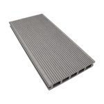 Grey decking grooved side
