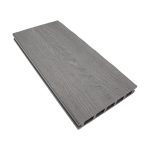 Grey decking wood side