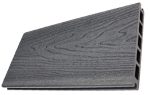 Charcoal Luxury Decking - Wood Side
